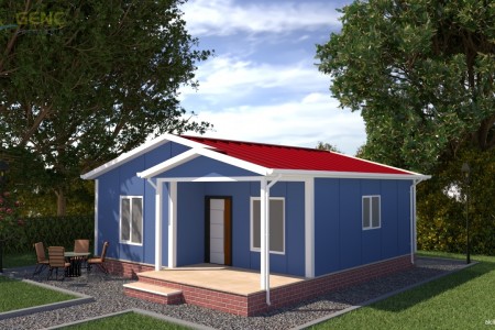 62m² Prefabrik Ev - GP105 (Tek Katlı Prefabrik Evler)