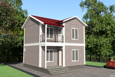 80m² Dubleks Prefabrik Ev - GP201 (Çift Katlı Prefabrik Evler)