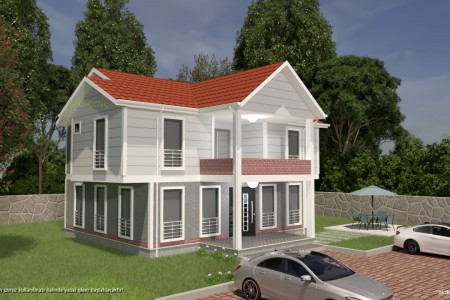 237m2 Dublex Çelik Ev - GP407 (Çift Katlı Çelik Evler)